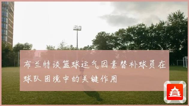 布兰特谈篮球运气因素替补球员在球队困境中的关键作用